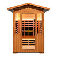 2 Person Outdoor Sauna Infrared Saunas Dry Sauna Room 1800W 120V