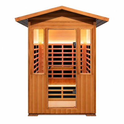 OUTEXER 2-Person Outdoor Infrared Sauna – 1800W 120V