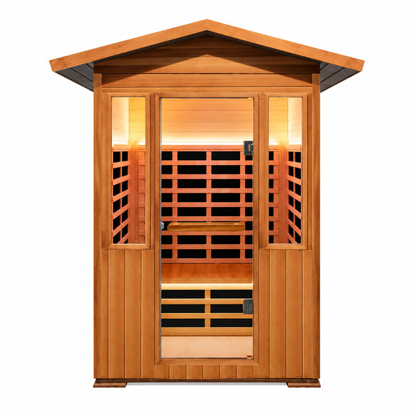 2 Person Outdoor Sauna Infrared Saunas Dry Sauna Room 1800W 120V