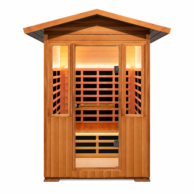 OUTEXER 2-Person Outdoor Infrared Sauna – 1800W 120V